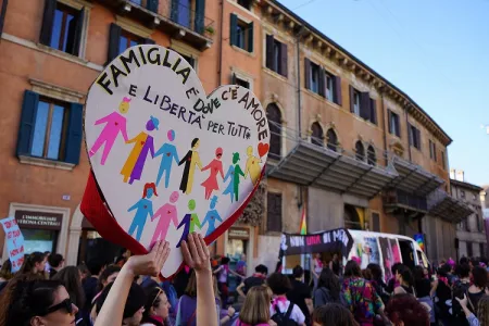 Verona, Italy, 29-31 March 2019_ WIDE+ and other (trans)feminists in solidarity protesting to the ultra-conservative and far right